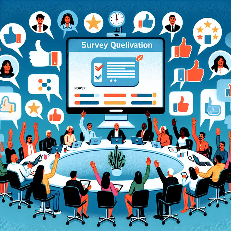 Illustration demonstrating the power of effective Zoom Meeting Feedback survey questions.