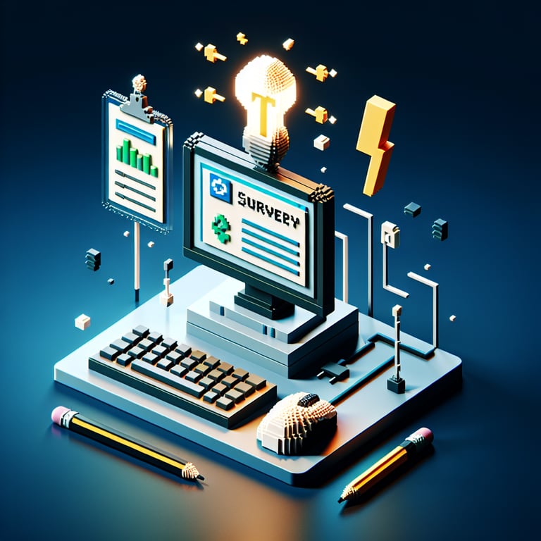 Artistic 3D voxel of household electricity feedback