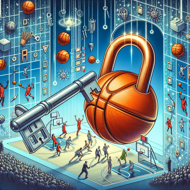 Illustration symbolizing the potential of Sports/Basketball survey questions.