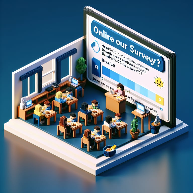 3D voxel representation of morning classroom nutrition feedback