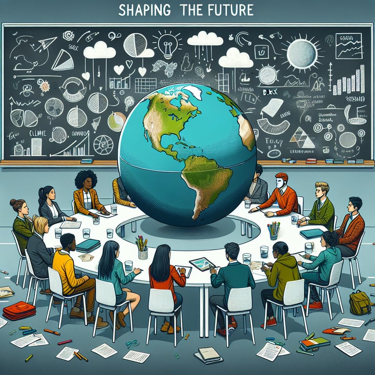 Colorful 3D voxel depicting survey engagement in classrooms