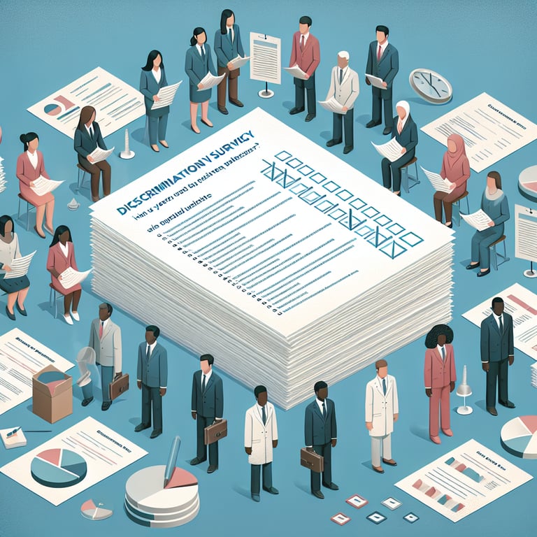 Illustration of key unlocking insights from Discrimination survey questions and their outcomes.