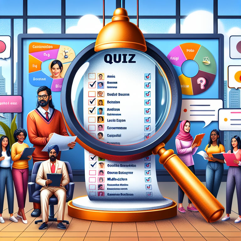 Illustration of ideal quiz topics catering to audience curiosity in the context of quiz survey questions.