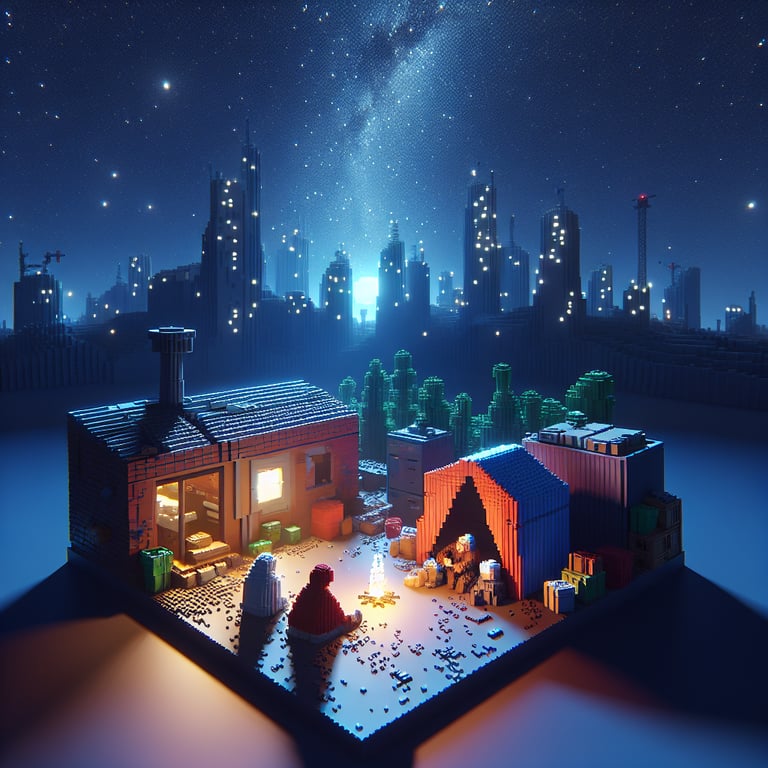 3D voxel art unlocking survey insights on homelessness